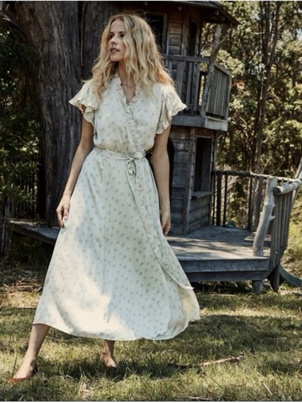 ISO Doen Cypress Silk Dress Medium M